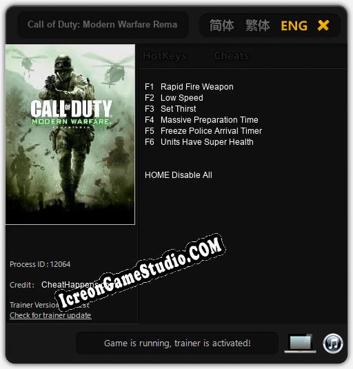 Call of Duty: Modern Warfare Remastered: Cheats, Trainer +6 [CheatHappens.com]
