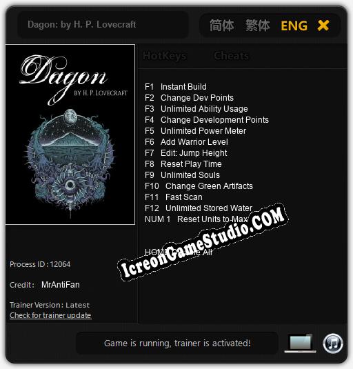 Treinador liberado para Dagon: by H. P. Lovecraft [v1.0.4]