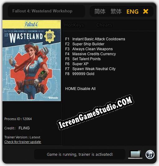 Fallout 4: Wasteland Workshop: Treinador (V1.0.13)