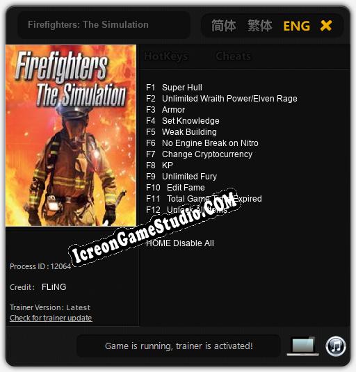Treinador liberado para Firefighters: The Simulation [v1.0.4]