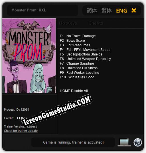 Monster Prom: XXL: Treinador (V1.0.49)
