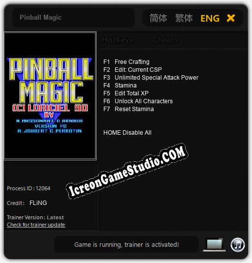 Treinador liberado para Pinball Magic [v1.0.3]
