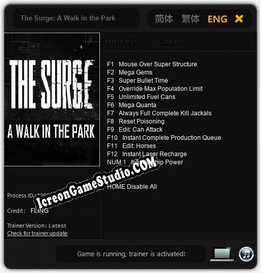 The Surge: A Walk in the Park: Treinador (V1.0.17)